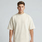 Cotton  Boxy Fit T-Shirt - Steel Blue
