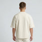 Cotton Boxy Fit T-Shirt - Beige