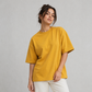 Cotton  Boxy Fit T-Shirt-Maroon Color