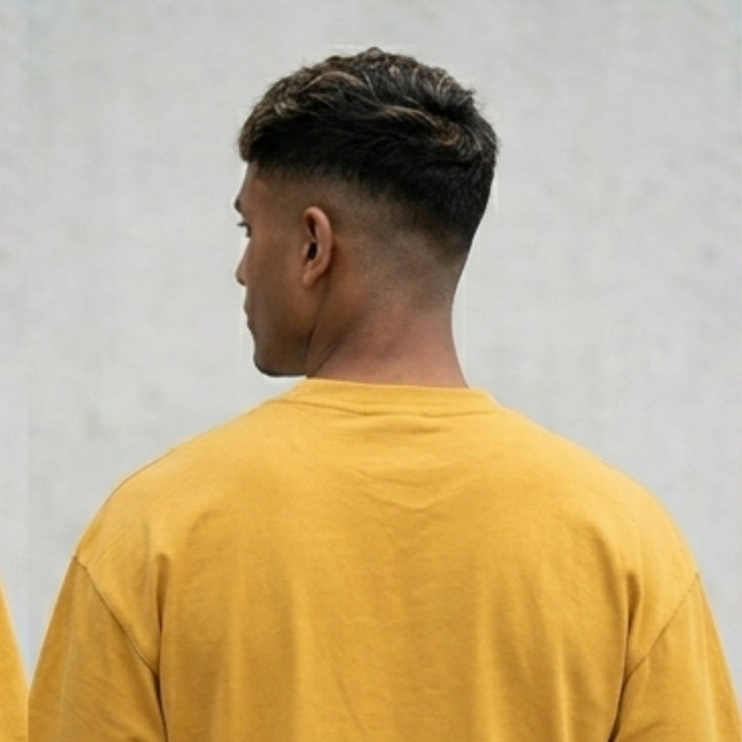 Cotton Boxy Fit T-Shirt - Mustard Yellow