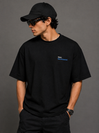 Seen. Not Answered. – Black Oversized Boxy Fit T-Shirt