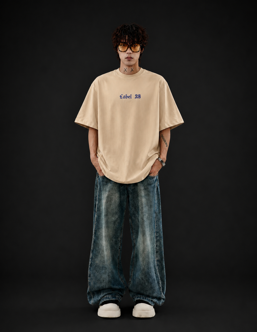 Limitless Oversized Boxy Fit T-Shirt – Beige