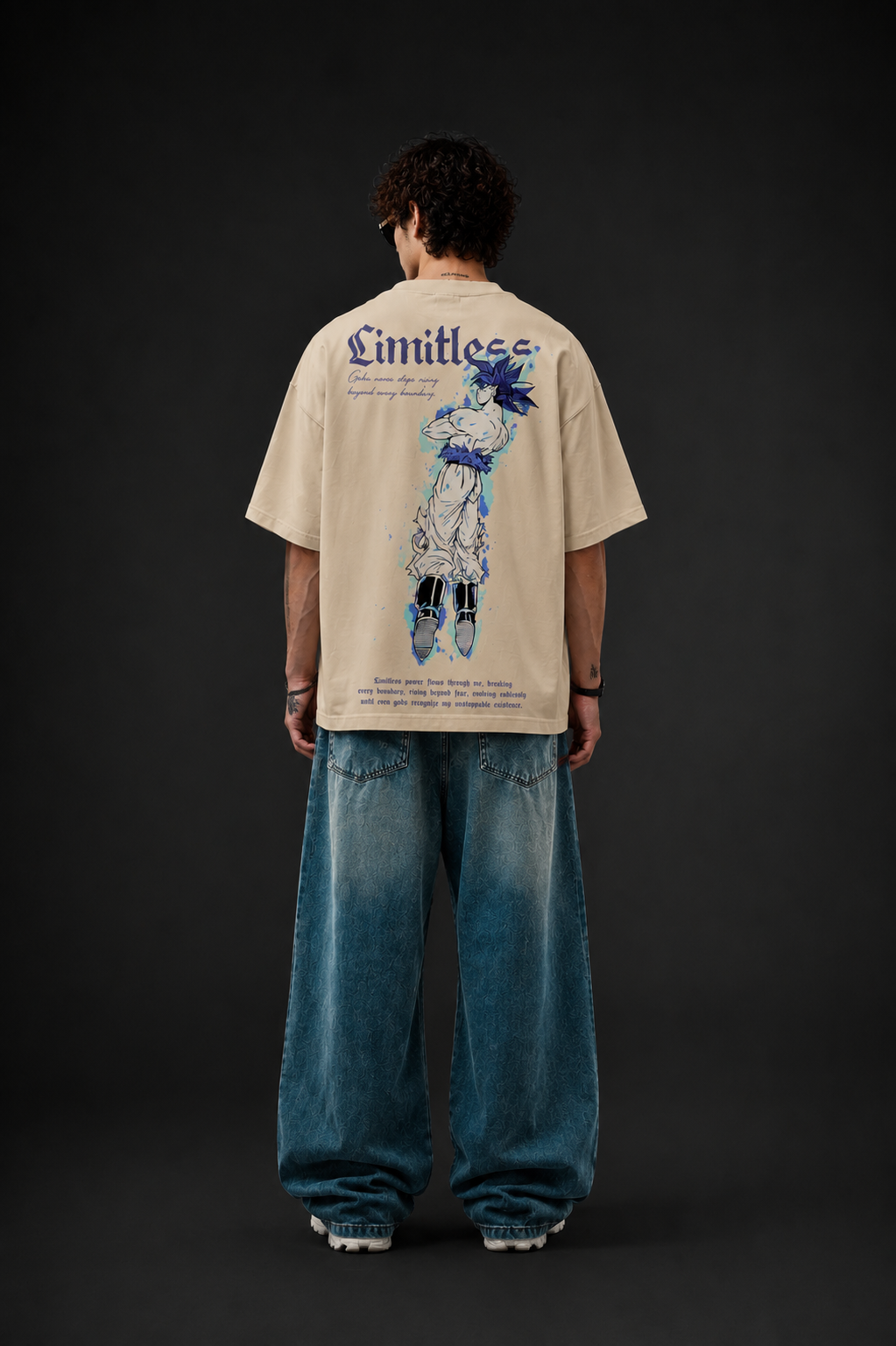 Limitless Oversized Boxy Fit T-Shirt – Beige