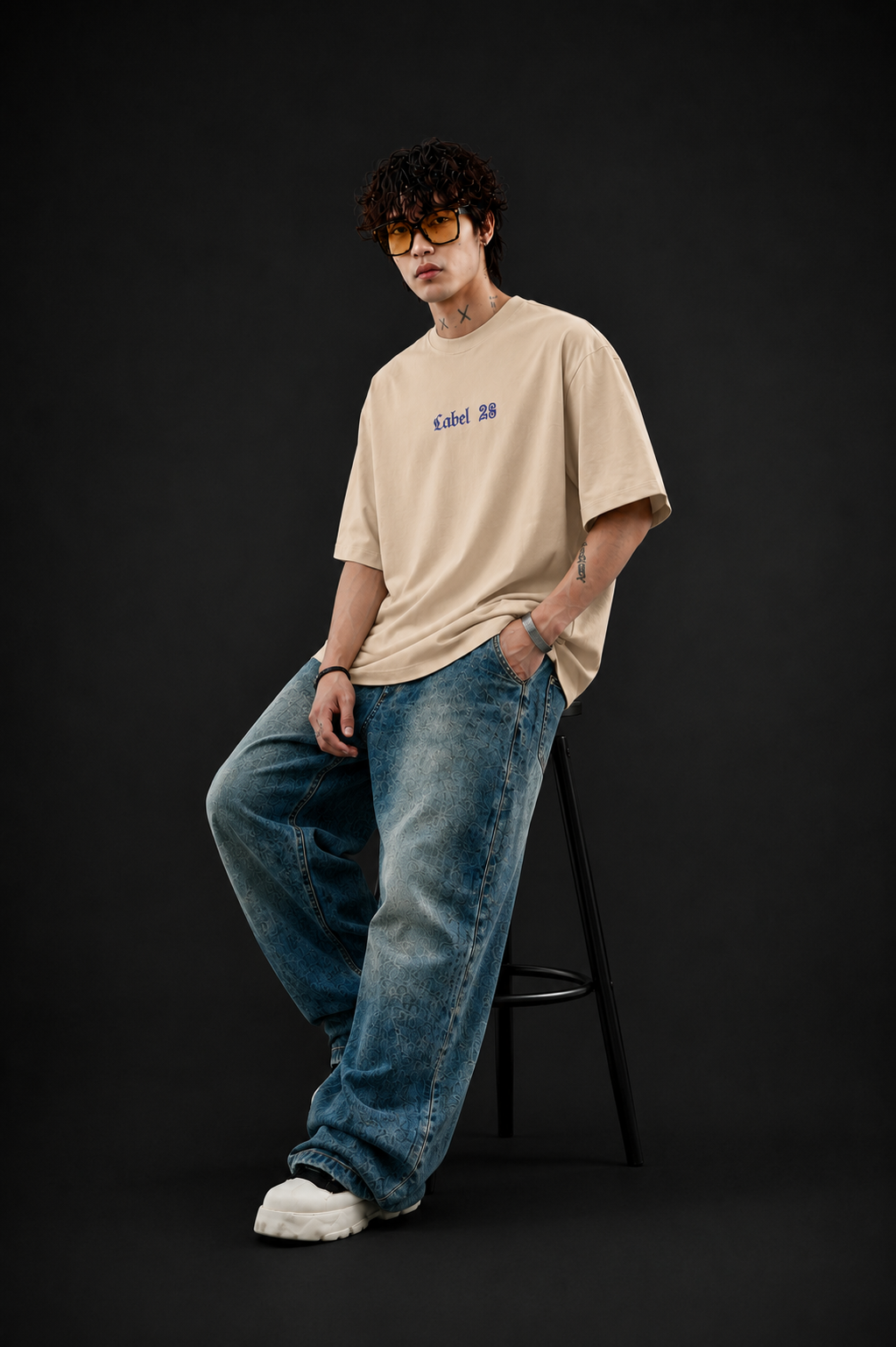 Limitless Oversized Boxy Fit T-Shirt – Beige