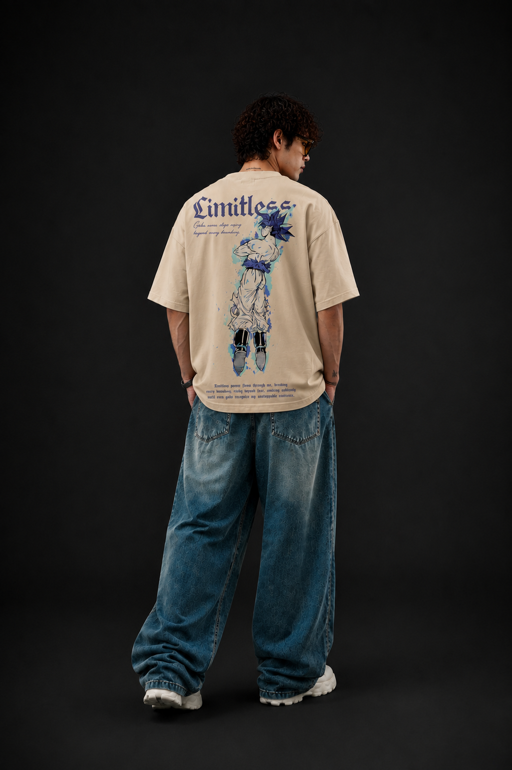 Limitless Oversized Boxy Fit T-Shirt – Beige
