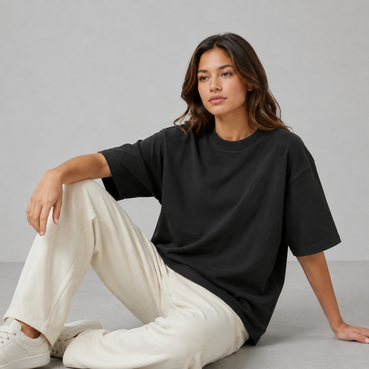 Cotton Boxy Fit T-Shirt - Mustard Yellow Color