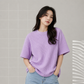 Waffle Boxy Fit Tee Under ₹699 | Lavender Color
