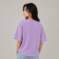 Waffle Boxy Fit Tee Under ₹699 | Lavender Color