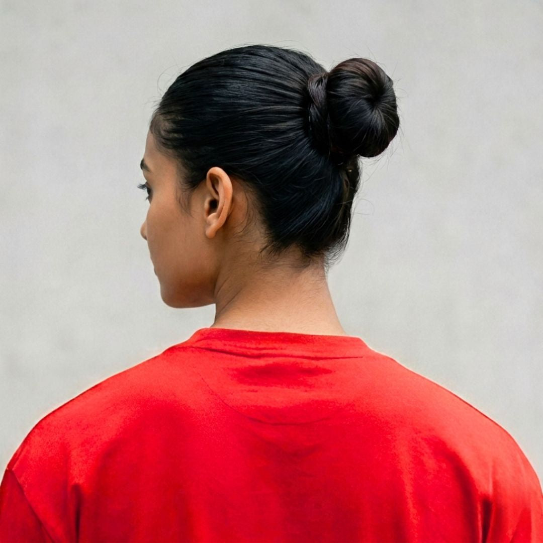Cotton Boxy Fit T-Shirt - Red Color