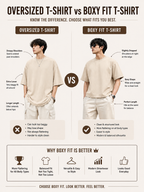 Cotton Boxy Fit T-Shirt - Beige