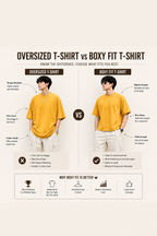 Cotton Boxy Fit T-Shirt - Mustard Yellow