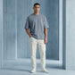 Cotton  Boxy Fit T-Shirt - Steel Blue