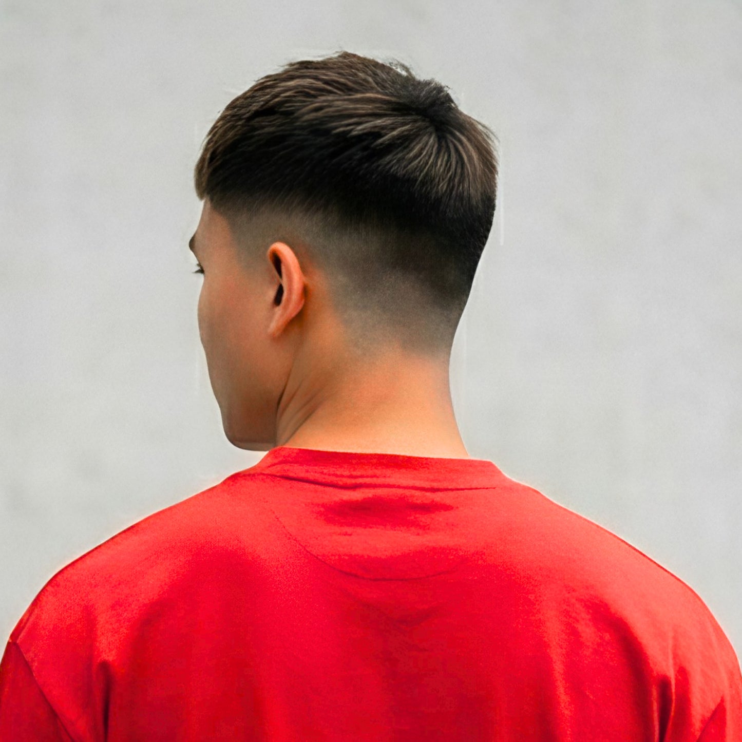 Cotton Boxy Fit T-Shirt - Red