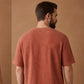 Waffle Boxy Fit Tee Under ₹699 | Cinnamon Brown